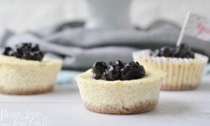 Cheesecake with blueberries Keto Dessert