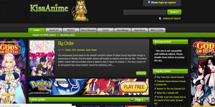 KissAnime Best Site to Watch Anime 