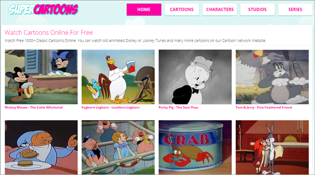 Super Cartoons to watch free cartoons online