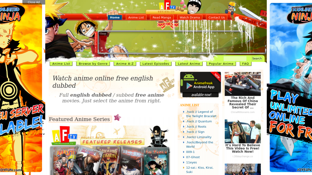 animefreak. Best Site to Watch Anime 