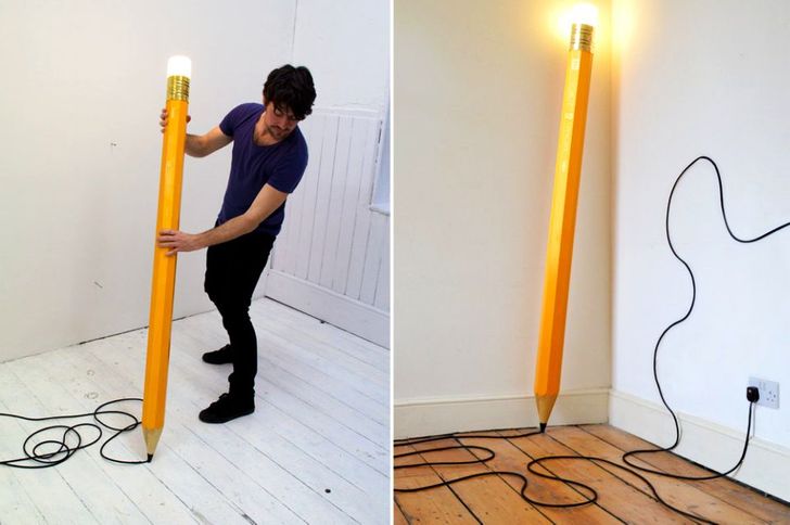 A pencil lamp