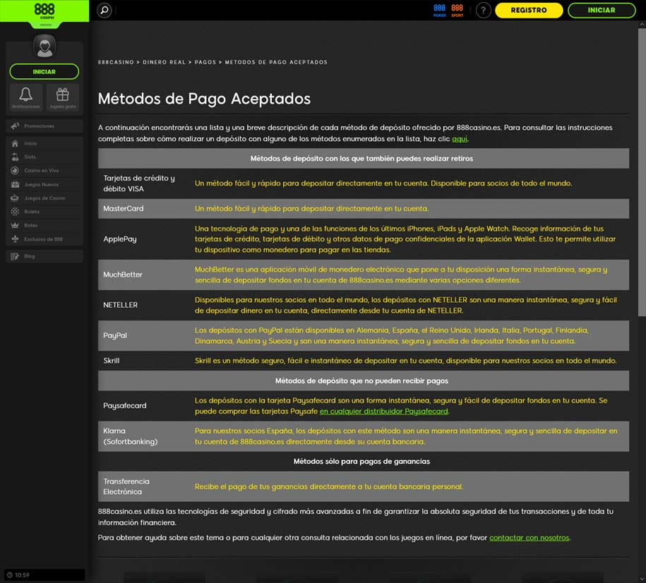 El mejor casino en línea hugo